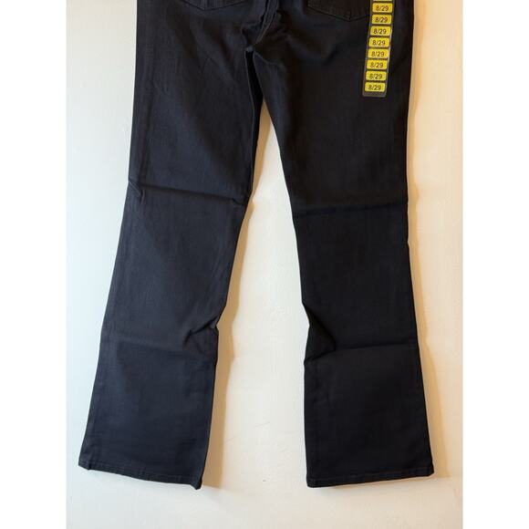 Jesica Simpson Low Rise Bootcut Women's size 8/29 Dark Wash Black Denim Jeans - Picture 6 of 9
